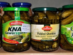 Pepper's Deli & Burcher in East Naples offers dozens of pickled vegetables like these gherkins and cornichons.  (Photo: Kelly Merritt/Naples Daily News)