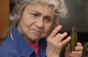 Lynn Cohen as the formula-guarding Rose in “The Pickle Recipe.” Credit Adopt Films